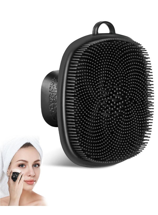 Silicone Face Scrubber, Facial Cleansing Brush, Gentle Face Exfoliator Face Brush for Women Men Pore Cleansing Face Massaging - Image 1